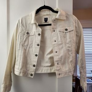Girls XL Gap For Good White Jean Jacket.